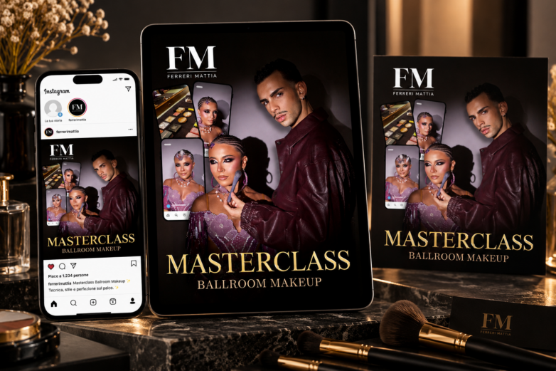Mockup di lusso per Masterclass Ballroom Makeup